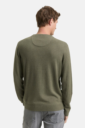 Pull met ronde hals - groen - TOM TAILOR