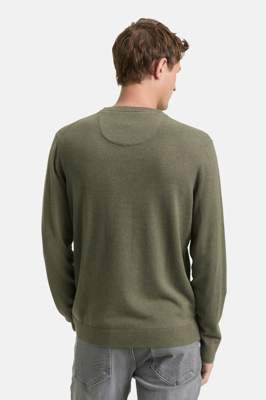 Pull met ronde hals - groen - TOM TAILOR