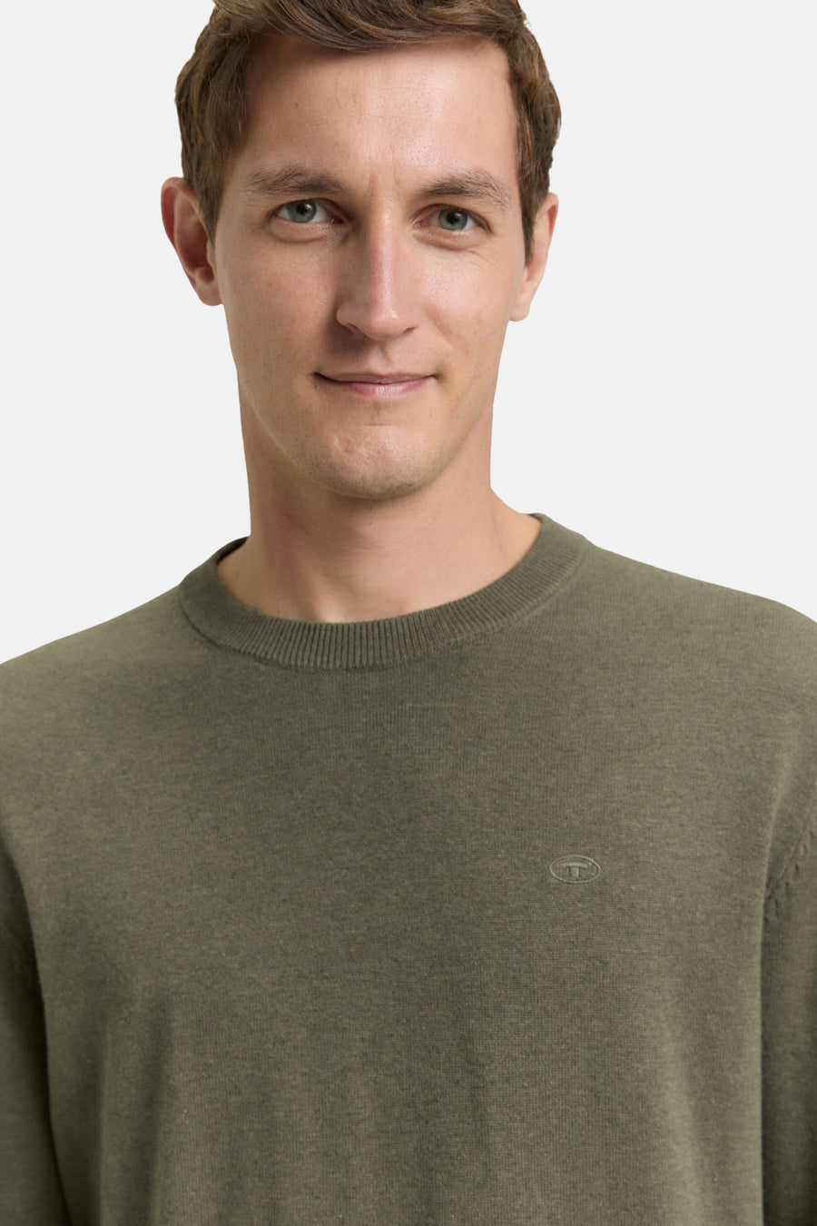 Pull met ronde hals - groen - TOM TAILOR