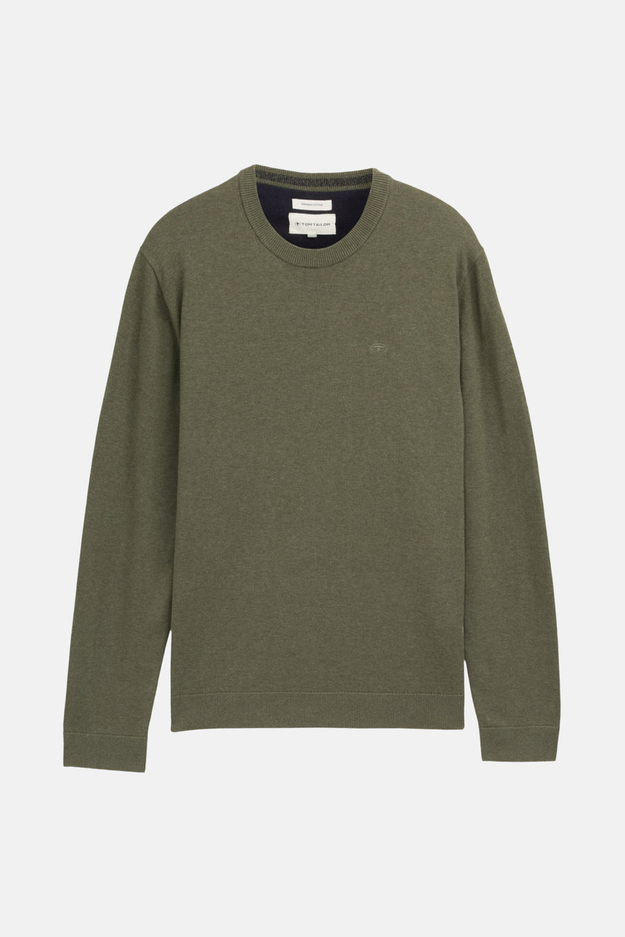 Pull met ronde hals - groen - TOM TAILOR