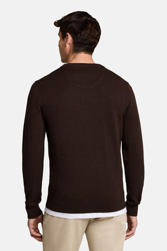 Trui met ronde hals bruin - TOM TAILOR