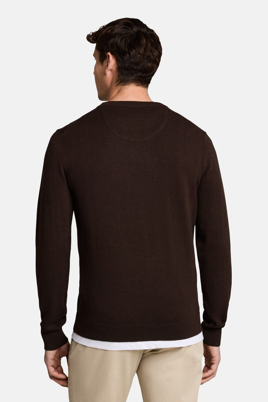 Trui met ronde hals bruin - TOM TAILOR