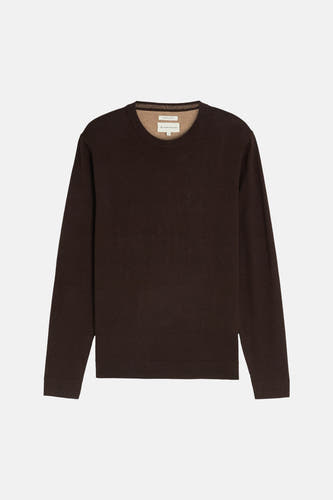 Trui met ronde hals bruin - TOM TAILOR