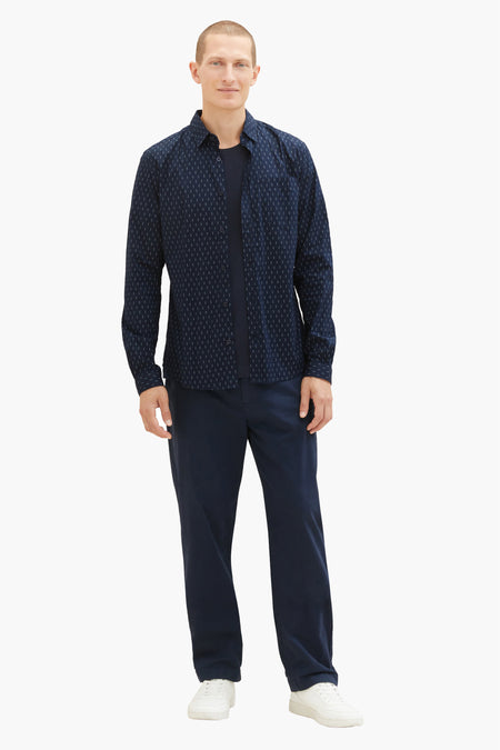 Chemise (manches longues) Bleu - TOM TAILOR