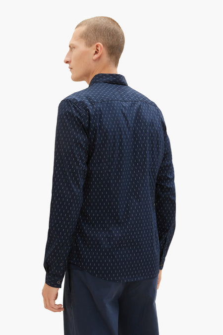 Hemd met lange mouwen - blauw
