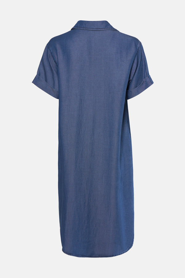 Kleedjes (korte mouwen) Mid blue denim - OPUS