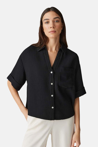 Hemd met korte mouwen - zwart - OPUS