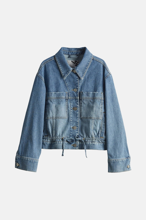 Jeansjas Mid blue denim - OPUS
