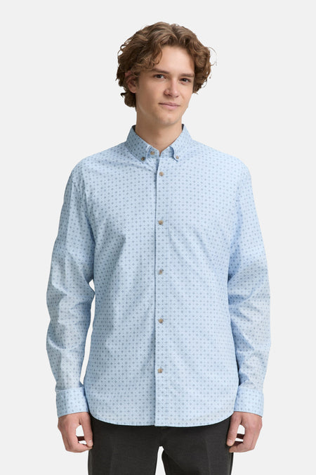 Chemise (manches longues) Bleu - TOM TAILOR