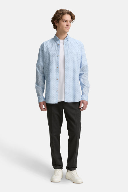 Chemise (manches longues) Bleu - TOM TAILOR