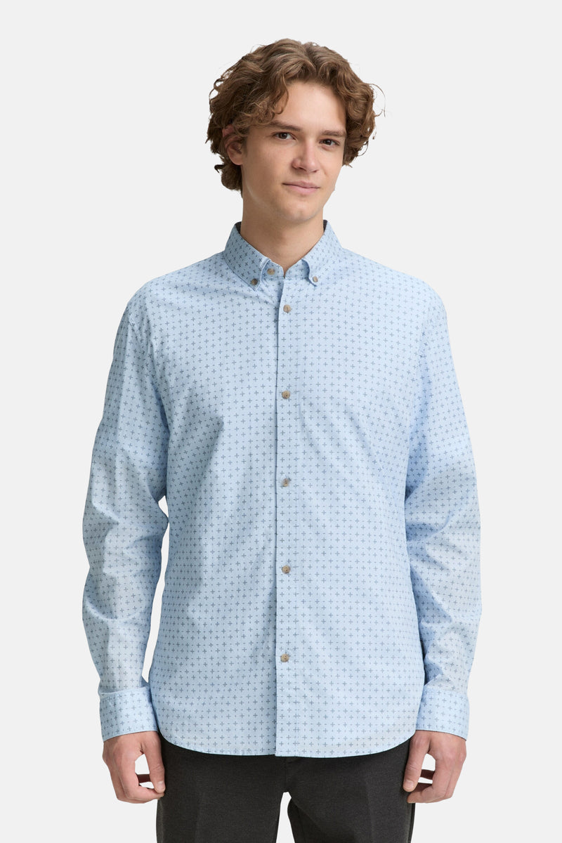 Chemise (manches longues) Bleu - TOM TAILOR