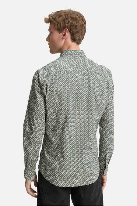 Chemise (manches longues) Vert - TOM TAILOR