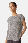 Blouse (korte mouwen) Bruin - OPUS