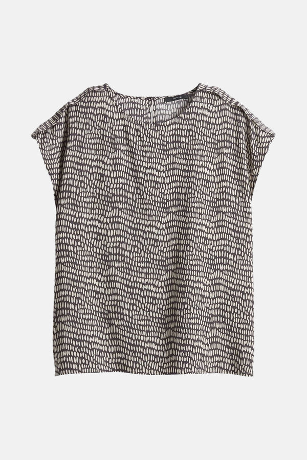 Blouse (korte mouwen) Bruin - OPUS