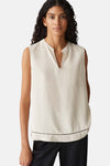 Blouse (zonder mouwen) Ecru - OPUS