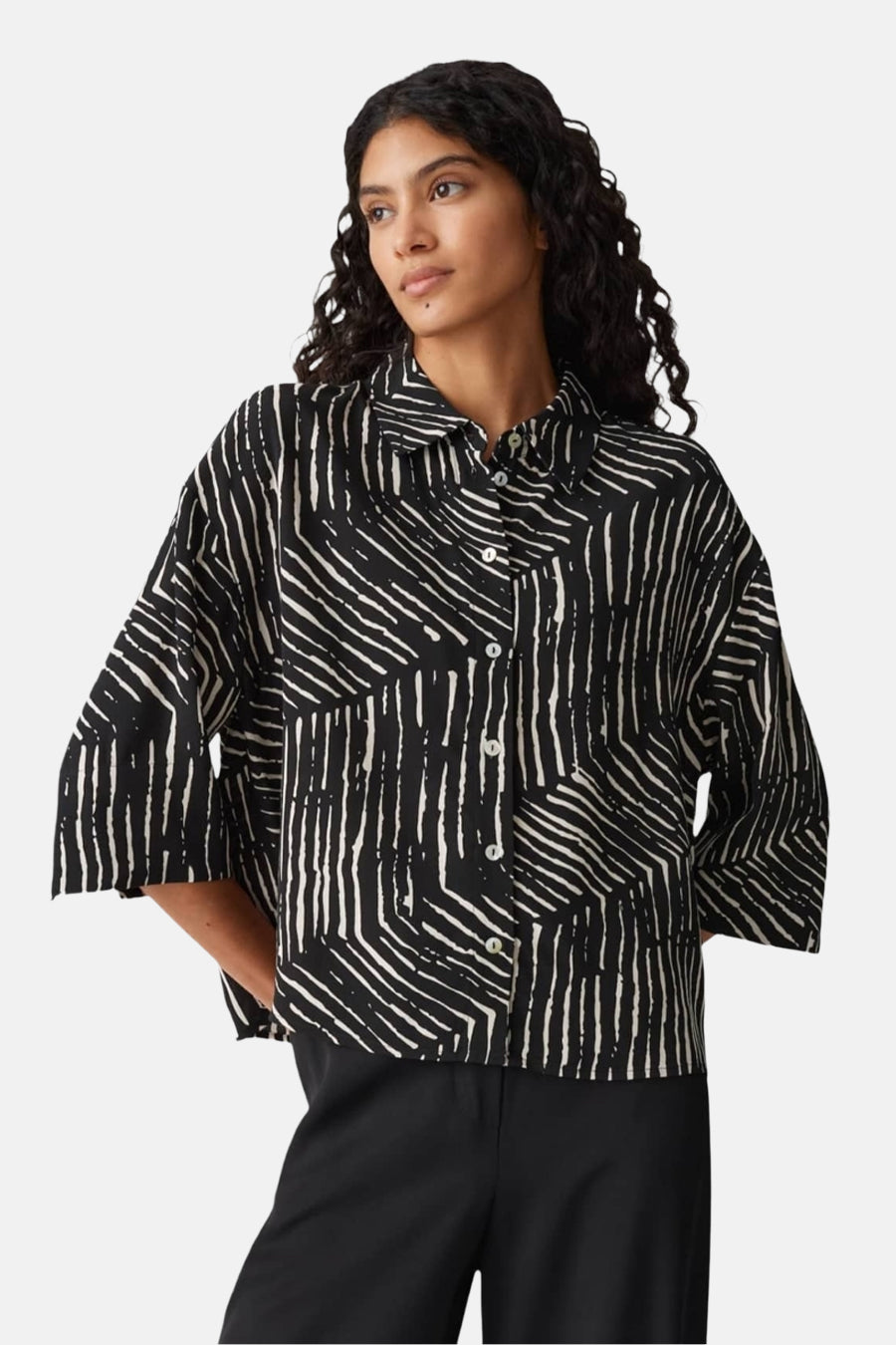 Hemd met lange mouwen - zwart - OPUS