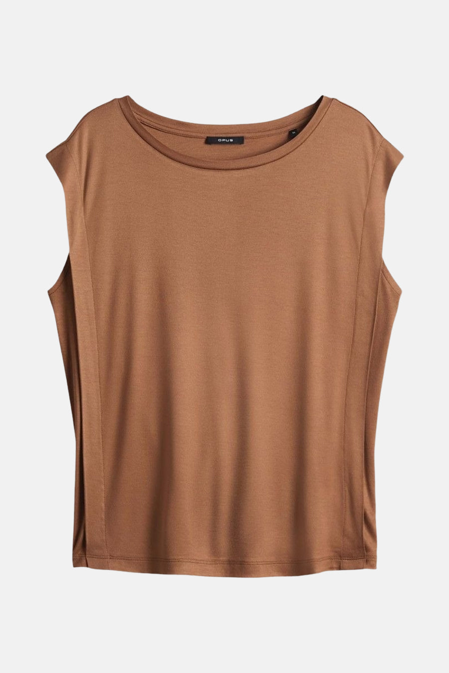 T-shirt met korte mouwen - bruin - OPUS