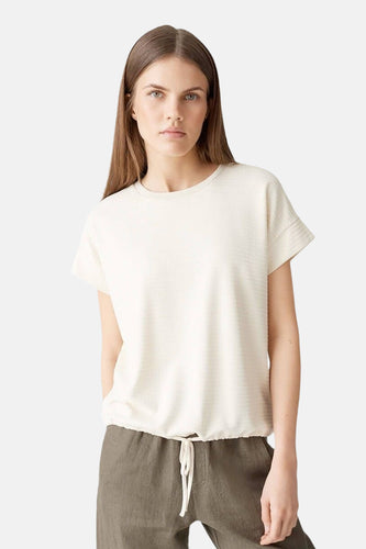 T-shirt met korte mouwen - ecru - OPUS