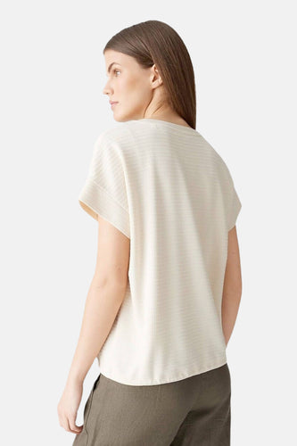 T-shirt met korte mouwen - ecru - OPUS