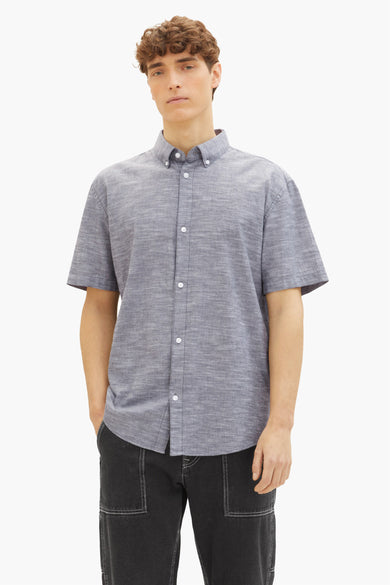 Chemise (manches courtes) Noir - TOM TAILOR