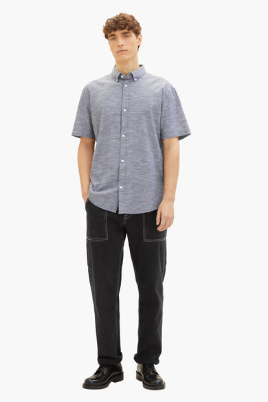 Chemise (manches courtes) Noir - TOM TAILOR