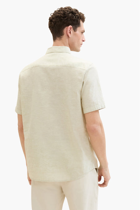 Chemise (manches courtes) Vert - TOM TAILOR
