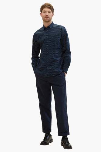 Chemise &agrave; manches longues - bleu