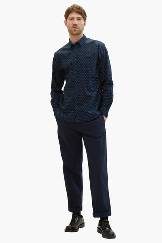 Chemise &agrave; manches longues - bleu - TOM TAILOR