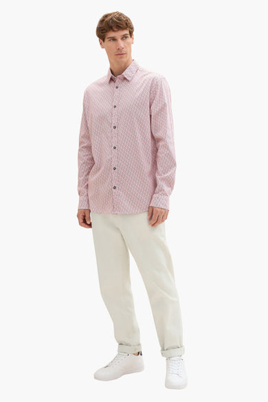 Chemise (manches longues) Rouge - TOM TAILOR