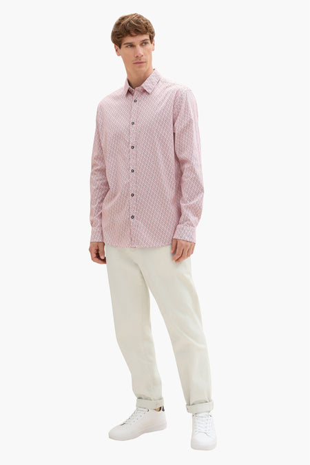 Chemise (manches longues) Rouge - TOM TAILOR