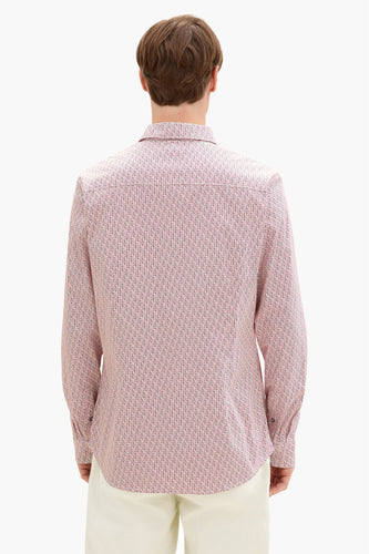 Chemise à manches longues - rouge - TOM TAILOR