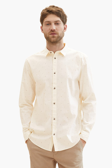 Chemise (manches longues) Écru - TOM TAILOR