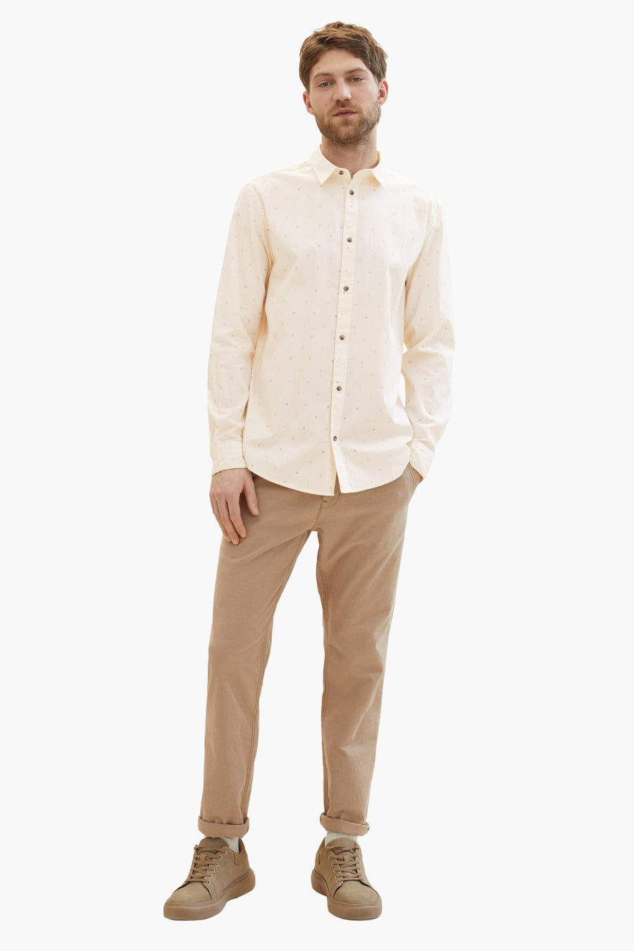 Chemise &agrave; manches longues - ecru - TOM TAILOR