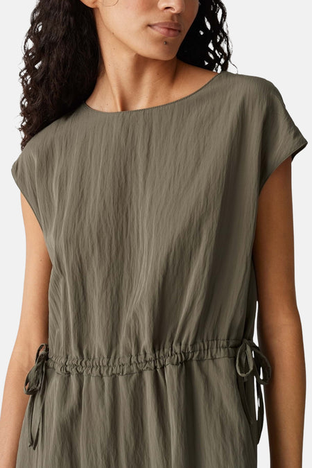 Kleedje met korte mouwen - Kaki