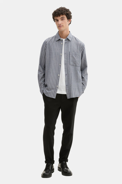 Chemise (manches longues) Bleu - TOM TAILOR