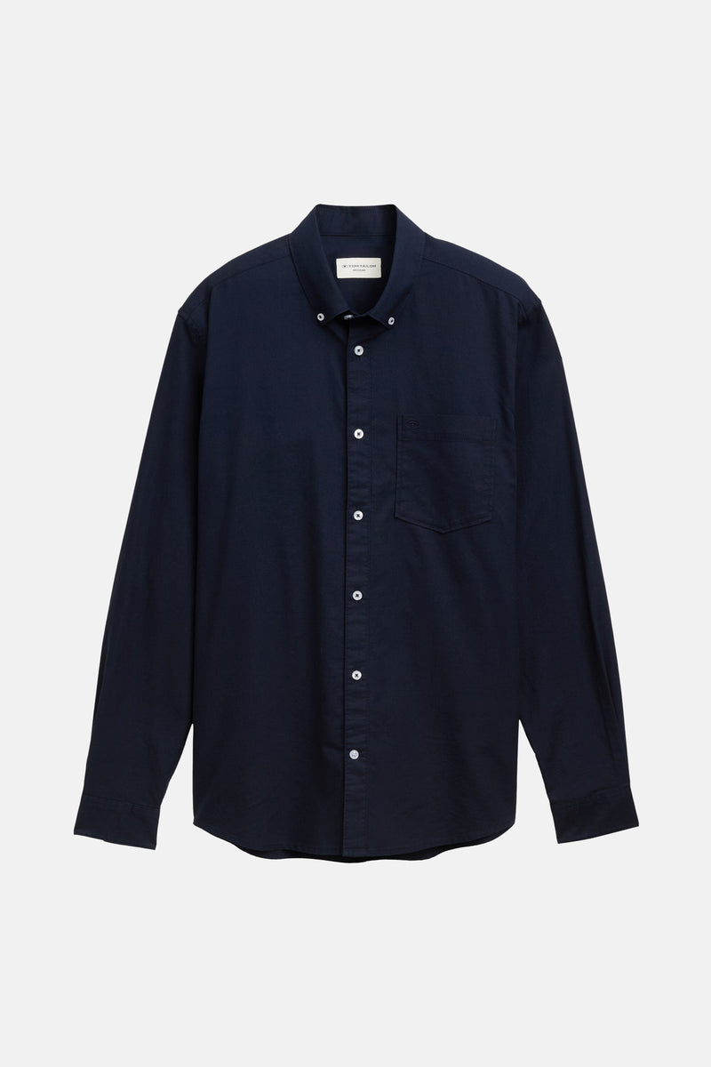 Chemise (manches longues) Bleu - TOM TAILOR