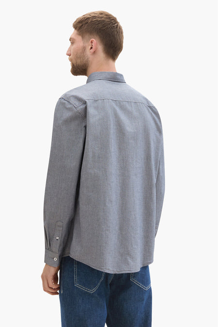Chemise à manches longues - bleu