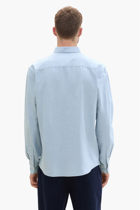 Chemise (manches longues) Bleu - TOM TAILOR
