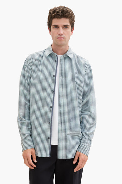 Chemise (manches longues) Vert - TOM TAILOR