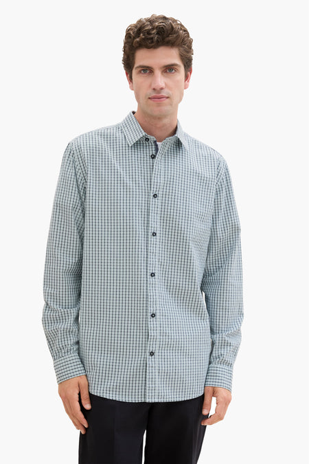 Chemise (manches longues) Vert - TOM TAILOR