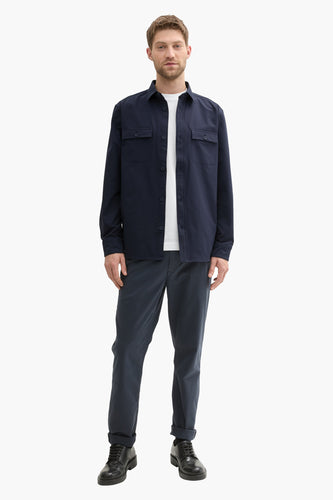 Chemise à manches longues - bleu - TOM TAILOR