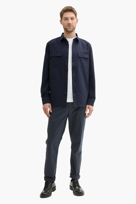 Chemise (manches longues) Bleu - TOM TAILOR