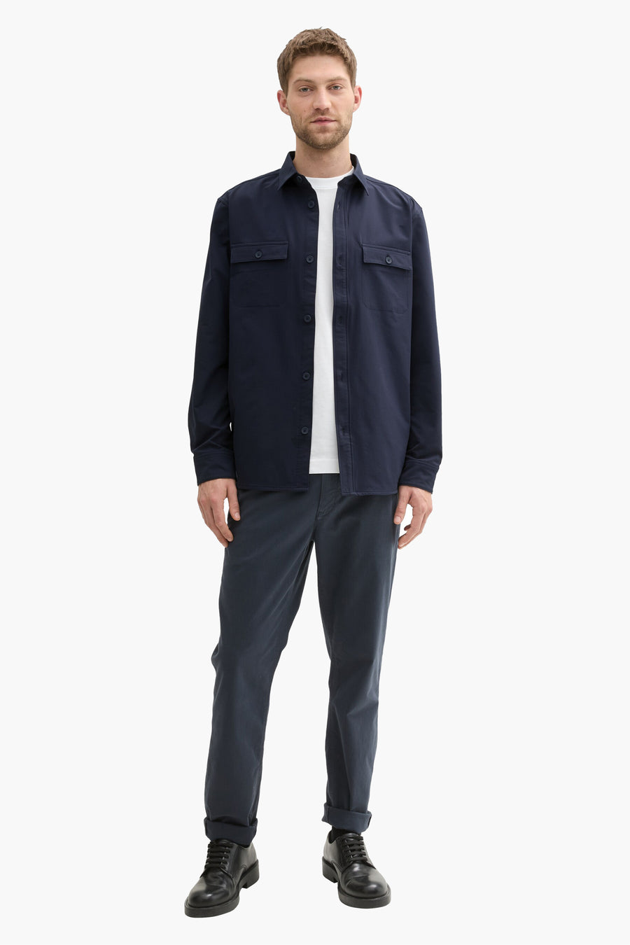 Chemise à manches longues - bleu - TOM TAILOR