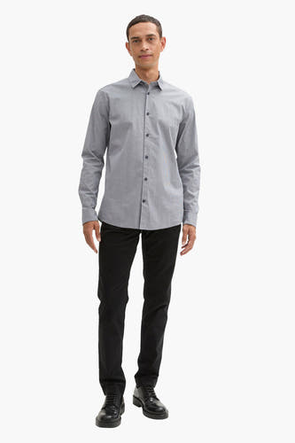 Chemise à manches longues - gris