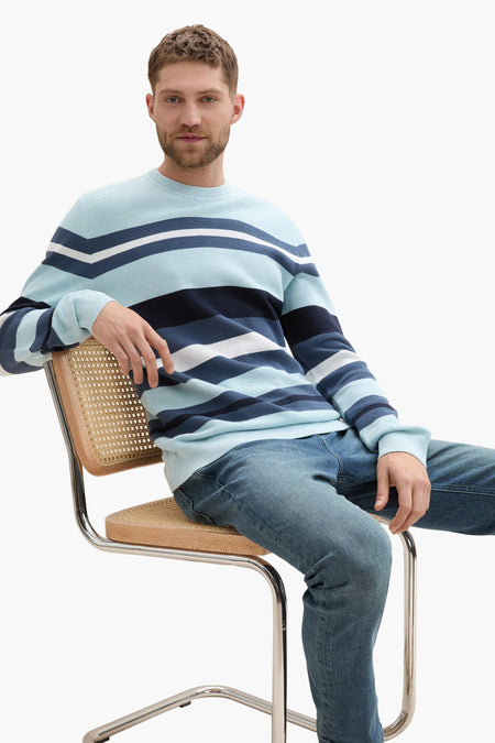 Pull col O Bleu - TOM TAILOR