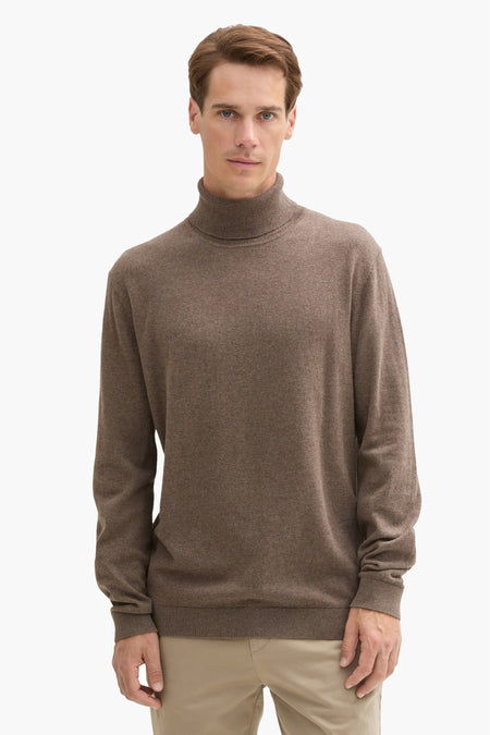 Pull col roulé Brun - TOM TAILOR