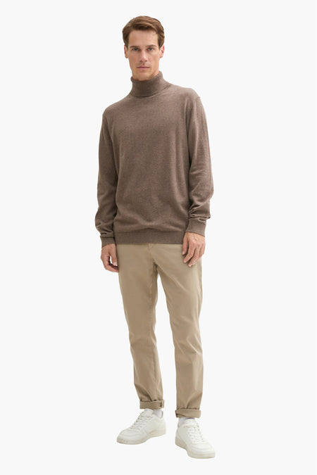 Pull col roulé Brun - TOM TAILOR
