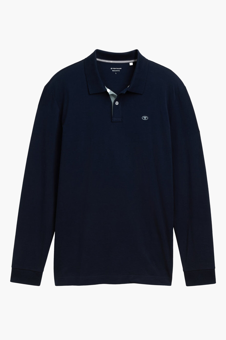 Polo met lange mouwen - blauw - TOM TAILOR