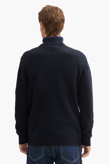 Pull col O Bleu - TOM TAILOR