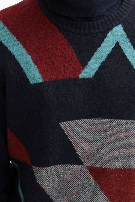 Pull col O Bleu - TOM TAILOR